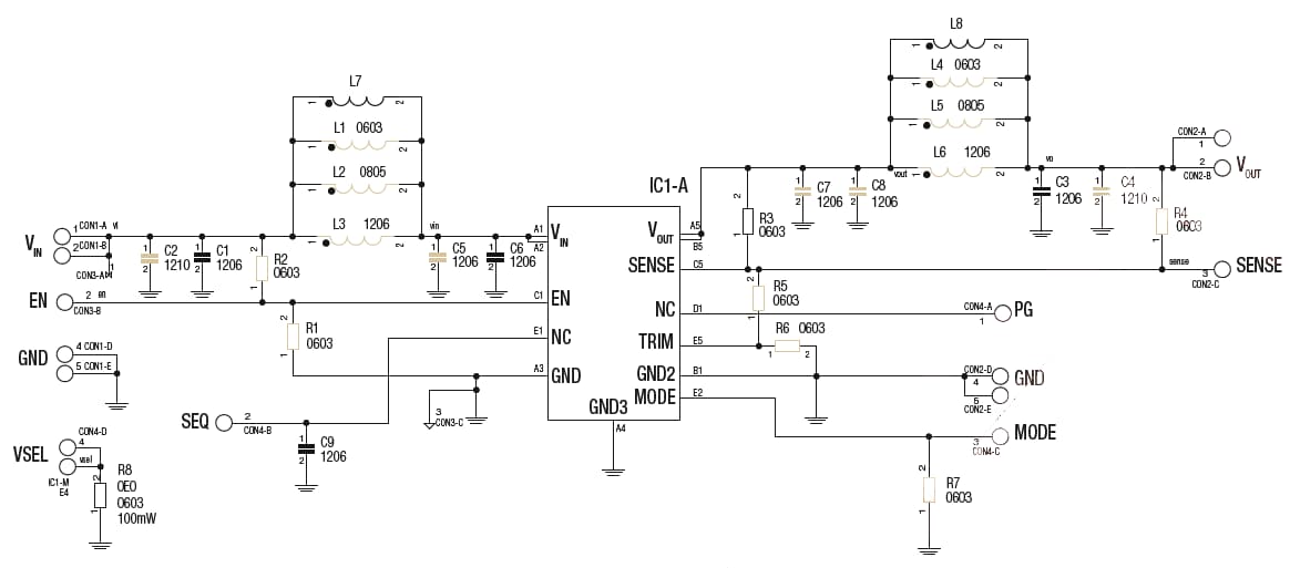 Schematic - RECOM Power RBB10-2.0-EVM Evaluation Board